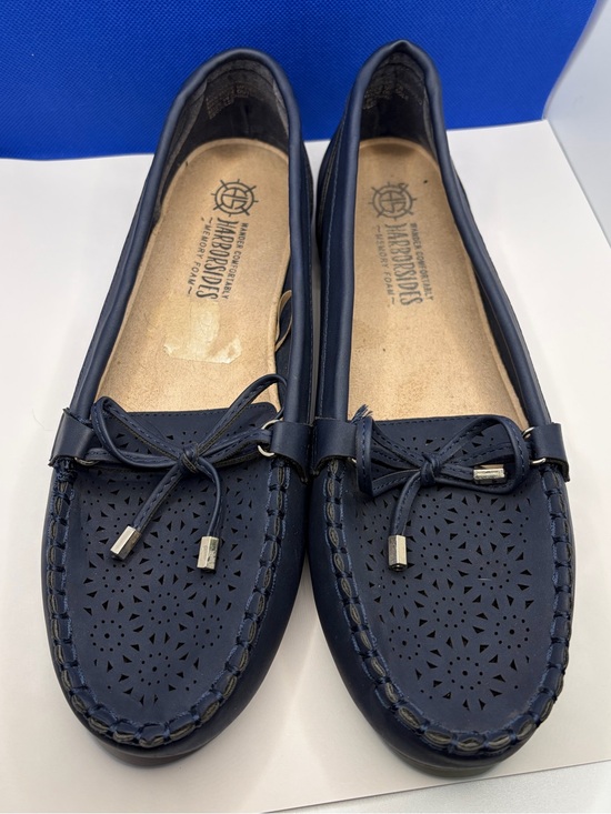 Harborsides Shoes - Harborsides Memory Foam Loafers - Women’s Size 10W - Navy Blue